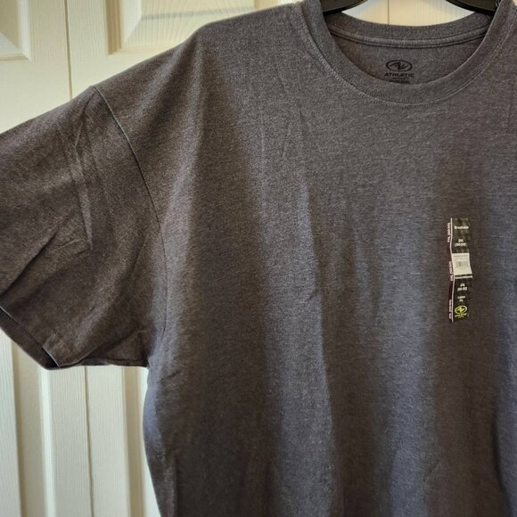 Athletic Works Mens 2XL Tee Breathable Loose Fit Charcoal Grey Heather NWT - Picture 5 of 7
